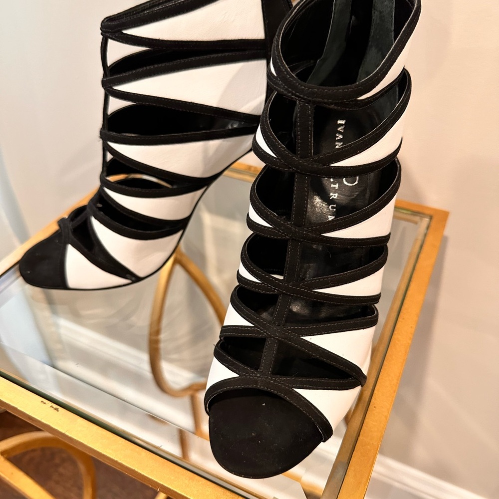 Ivanka Trump cut out heeled booties